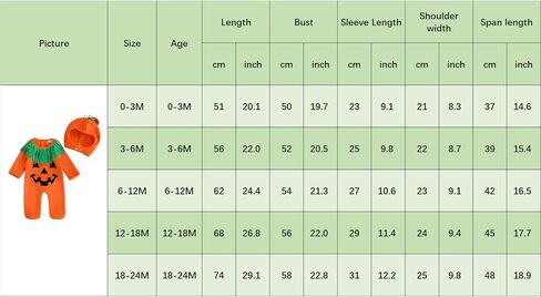 طفل بويز فتيات الهالوين الزي طويل الأكمام اليقطين رومبير لطيف الأطفال حديثي الولادة in Kuwait