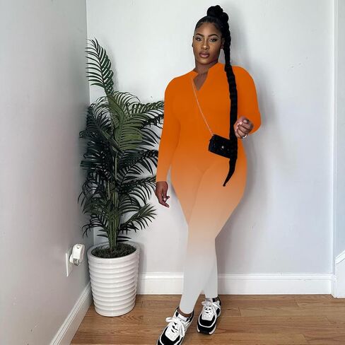 نساء Yegine Long Sleeve Bodycon Phemsuit مثير رومومز قطعة واحدة من البضائع in Kuwait