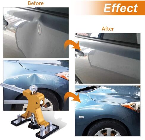 طقم إصلاح Dent Paintless - 36pcs Dent Puller ، مجموعة إزالة Dent مع عروض قابلة للتعديل معتدل ذهبي دنت لإزالة جسم الأوتوماتي in Kuwait