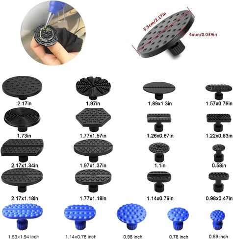 طقم إصلاح Dent Paintless - 36pcs Dent Puller ، مجموعة إزالة Dent مع عروض قابلة للتعديل معتدل ذهبي دنت لإزالة جسم الأوتوماتي in Kuwait