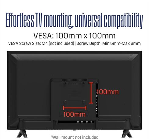 Westinghouse 32 Inch TV, 720p HD LED Small Flat Screen TV with HDMI, USB, VGA, & V-Chip Parental Controls, Non-Smart TV or Monitor for Home, Kitchen, RV Camper, or Office in Kuwait