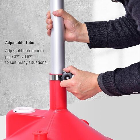 A047 17 Gallon Oil Drain Pan Caddy, Low Profile Portable Waste Oil Change Pan for Truck, Car, with 8 Feet Evacuation Hose in Kuwait