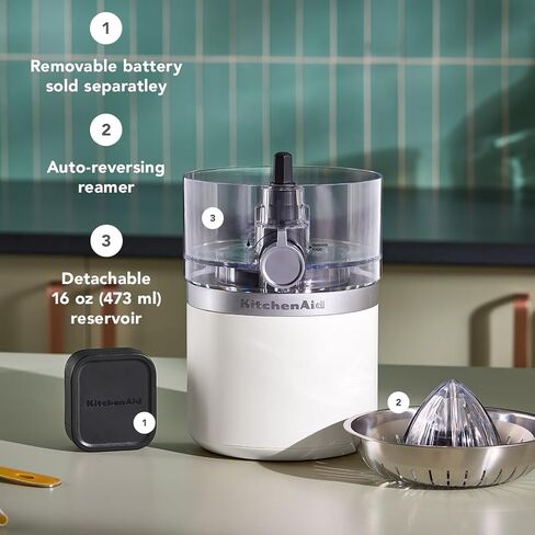 KitchenAid Go Cordless Citrus Juicer - battery sold separately, KCJR160BM in Saudi Arabia