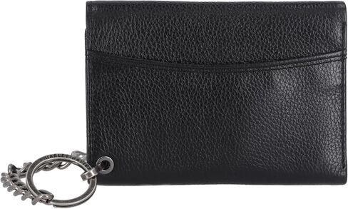 Harley-Davidson Men's Bar & Shield Patch Tri-Fold Chain Weather Wallet-Black in Kuwait