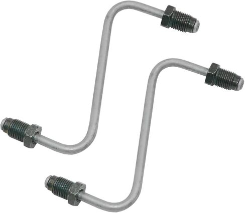Inline Tube Compatible with 1997-99 Buick Century Rear Drum w/ABS 3/16" Drum Brake Lines 2pc, OE Steel in Saudi Arabia