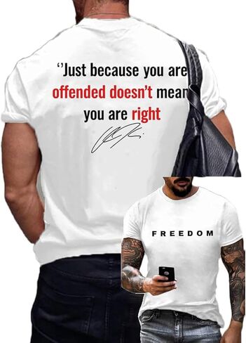 Mens Commemorative 1993 2025 Print T Shirt Freedom Round Neck T-Shirt Letter Tees in Saudi Arabia