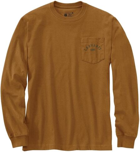 Carhartt Men's Loose Fit Heavyweight Long-Sleeve Pocket Longhorn Graphic T-Shirt in Saudi Arabia