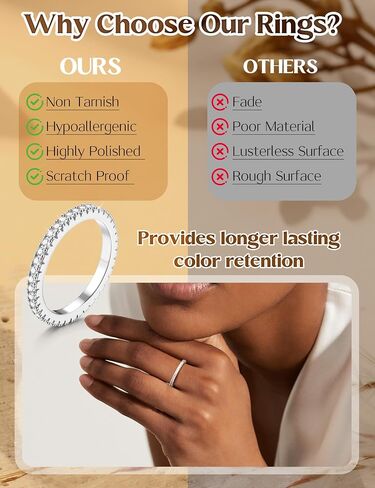 Jstyle Wedding Bands for Women 14K Gold Plated Eternity Band Rings Stackable Cubic Zirconia Ring 2.5MM Engagement Band Ring for Women Dainty Rings No Tarnish Size 5-9 in Saudi Arabia