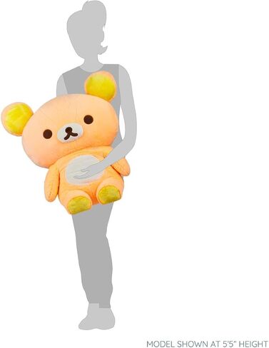 Rilakkuma San-X سلسلة شربات طويلة أصلية من القطيفة - وردي ناعم - 38.1 سم in Saudi Arabia