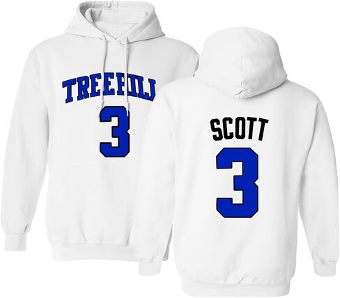 فيلم Ravens لكرة السلة #3 Lucas Scott One Tree Hill Jersey Style Men's Hoodie Sweatshirt in Saudi Arabia