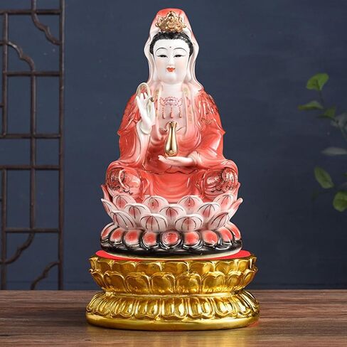 Ceramic Statue Base Elevated Lotus Stand for Avalokitesvara Display Temple Sculpture Pedestal for Home and Shrine Use Design in Saudi Arabia