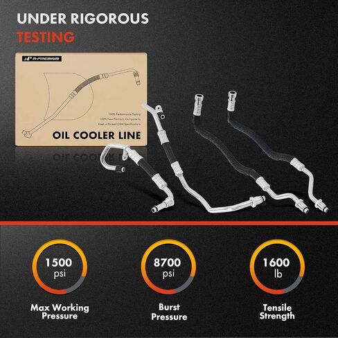 A-Premium Inlet & Outlet Automatic Transmission Oil Cooler Line Hose Assembly Compatible with Ford Escape 2013-2015, Escape 2016-2019 2.5L, Escape 2019 2.0L in Saudi Arabia