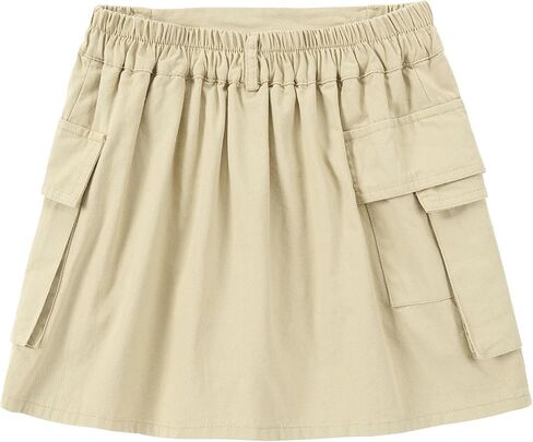 Flofallzique Girls Skirt with Built -in Shorts and Pocket Kid Cargo Skorts in Saudi Arabia