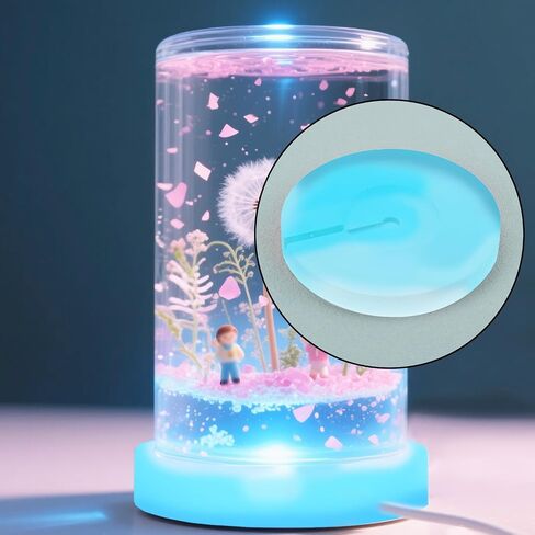 7pcs عرض قاعدة مع مصابيح LED ، مصباح مستديرة قوالب السيليكون مصباح DIY Craft الزفاف الجدول الزفاف الزواج الداخلي الفناء في الهواء الطلق استخدام (3.35 بوصة القطر) in Saudi Arabia
