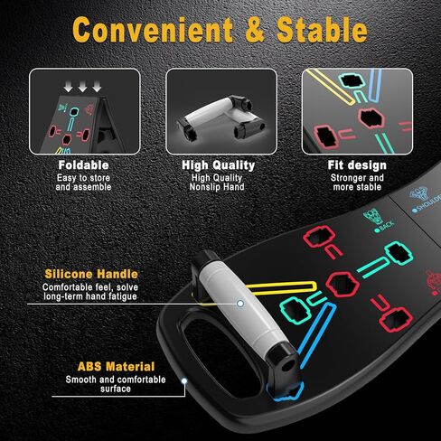 HOTWAVE Portable Workout Equipment with 20 Gym Accessories.Push Up Board &Plank,Resistance Band with Ab Roller Wheel,Exercise at Home For Men and Women in Kuwait