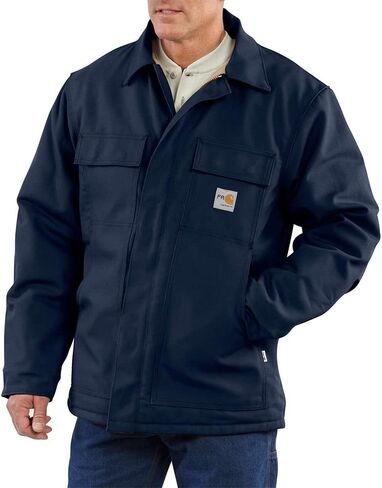 Carhartt Men's Flame-Resistant Duck Traditional Coat-Dark Navy-3X-Large/Tall in Saudi Arabia