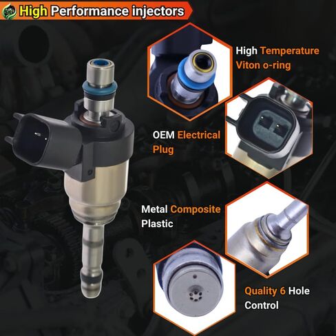 6PCS 35310-3C550 35310-3C560 Fuel Injectors for Hyundai Azera 3.3L V6 For Genesis Genesis Coupe 2012-2014 For Santa Fe GLS Limited 2013-2014 For Kia Cadenza Limited Premium For Sorento 2014-2015 in Kuwait