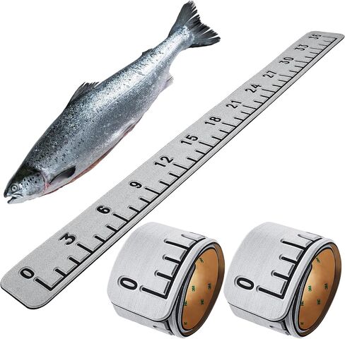 36 Inches Foam Fish Ruler Foam Fish Measuring Tape Adhesive Fishing Measuring Accessory Marine Fishing Measuring Tool Fish Size Measuring Tool for Boats Sailboats Yachts Kayaks in Saudi Arabia