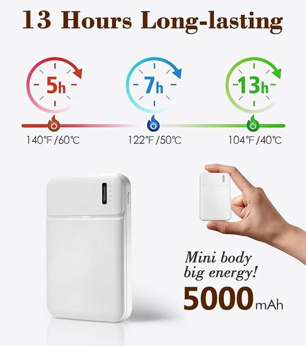 Rechargeable Heated Scarf for Women Men with 5000mAh Power Bank, 13-Hour Heating and 3 Temperature for Gifts in Saudi Arabia