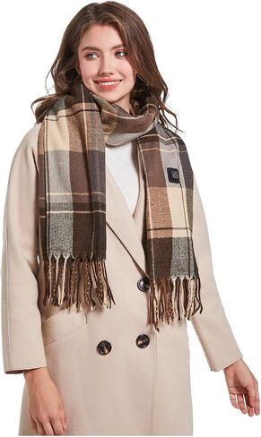 Rechargeable Heated Scarf for Women Men with 5000mAh Power Bank, 13-Hour Heating and 3 Temperature for Gifts in Saudi Arabia