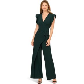 Adrianna Papell womens Crepe Overlay Jumpsuit in Kuwait