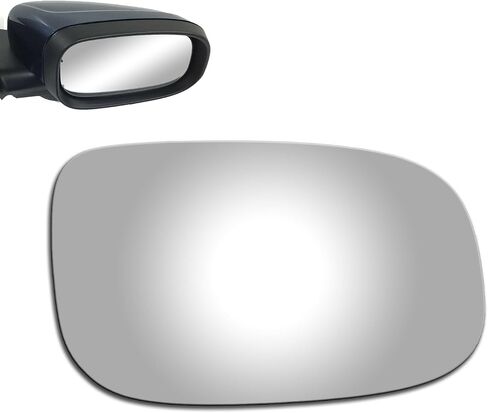 WLLW Mirror Glass for fit for Volvo 2008-2013 C30 C70 2007-2009 S60 2007-2011 S40 S80 V50 2007-2010 V70 Driver Side Only Left Flat Replacement Glass with Adhesive in Saudi Arabia