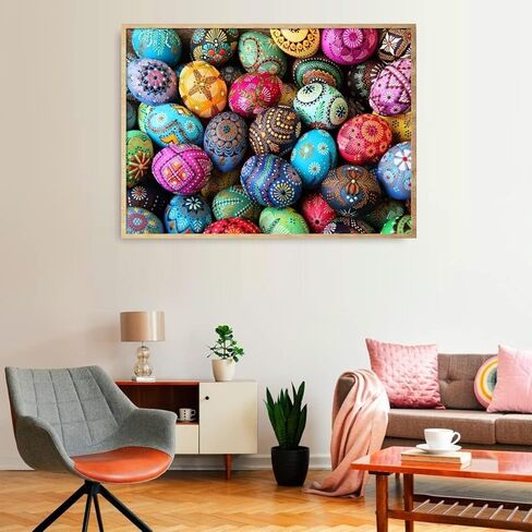 HUADADA Jigsaw Puzzles for Adults 1000 Piece Jigsaw Puzzles for Adults Challenging Game Puzzles with Letters on Back （Flowers and Birds） in Kuwait