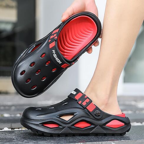 السدادات للرجال في الهواء الطلق الرياضة الرياضية الرياضية التنفس التنفس غير قسيمة حديقة أحذية المياه الشاطئ انزلاق على البغال للجنسين in Kuwait