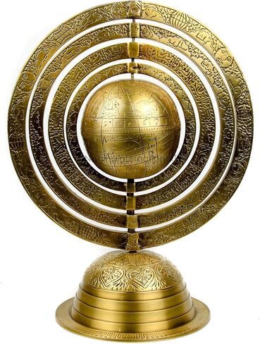 Nagina International Decorative Hanging & Standing Solid Solid Brass Brass Brother | الكرات العتيقة البحرية | زخارف ديكور عتيقة (تقف متعددة الأذرع) in Saudi Arabia