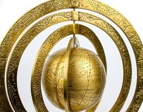 Nagina International Decorative Hanging & Standing Solid Solid Brass Brass Brother | الكرات العتيقة البحرية | زخارف ديكور عتيقة (تقف متعددة الأذرع) in Saudi Arabia