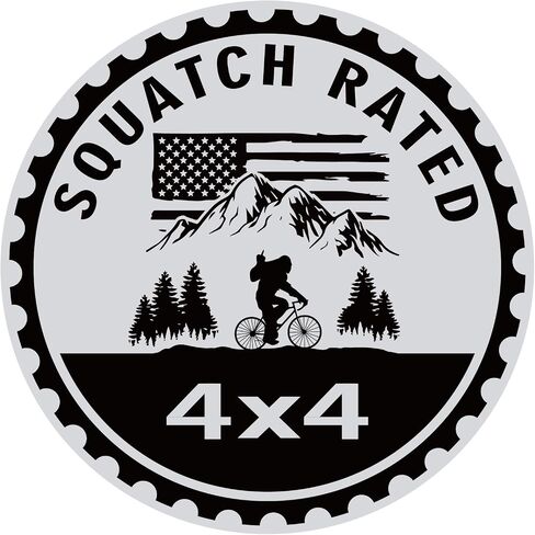4 x 4 Badge Rated Car Emblem, Automotive Car Badge Decals Stickers 3D Metal Car Badges Round Emblem Decals Compatible with Jeep Wrangler Vehicles Trucks SUV in Saudi Arabia