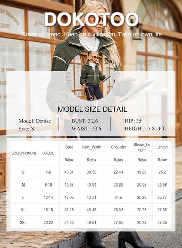 Dokotoo Womens Coat Casual Lapel Full Zip Fleece Jacket Long Sleeve Oversized Warm Winter Outwear with Pockets in Saudi Arabia