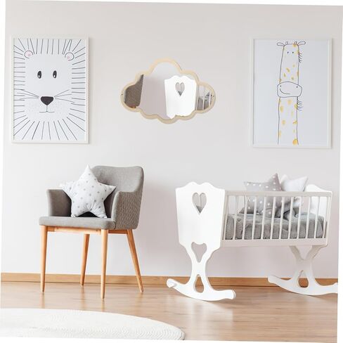 Gatuida Nordic Girl Safety Mirror Cloud Shaped Decorative Wall Mirror for Room Shatterproof Design for Boy Girl's Dressing and Play Area in Saudi Arabia