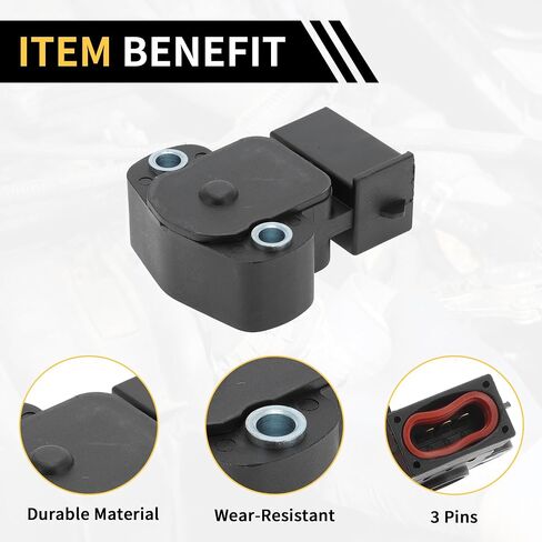 1 Pc Throttle Position Sensor for Ford for Ranger 1993-1994 for Ford Explorer 1993-1995 TPS Throttle Sensors No.F07F9B989BA/F37F9B989BA Plastic Black in Saudi Arabia
