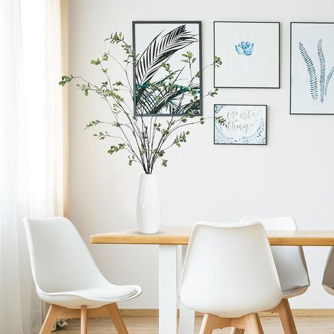 SGGVECSY 47.2 '' 4PCS فروع FICUS الاصطناعية السيقان الخضراء الاصطناعية تنبع Faux Ficus Twig Plants Fake Leaf Leaf Green Green Eucalyptus فروع لمكتب مزهرية الزفاف. in Saudi Arabia