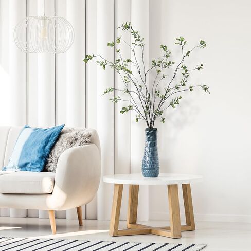 SGGVECSY 47.2 '' 4PCS فروع FICUS الاصطناعية السيقان الخضراء الاصطناعية تنبع Faux Ficus Twig Plants Fake Leaf Leaf Green Green Eucalyptus فروع لمكتب مزهرية الزفاف. in Saudi Arabia