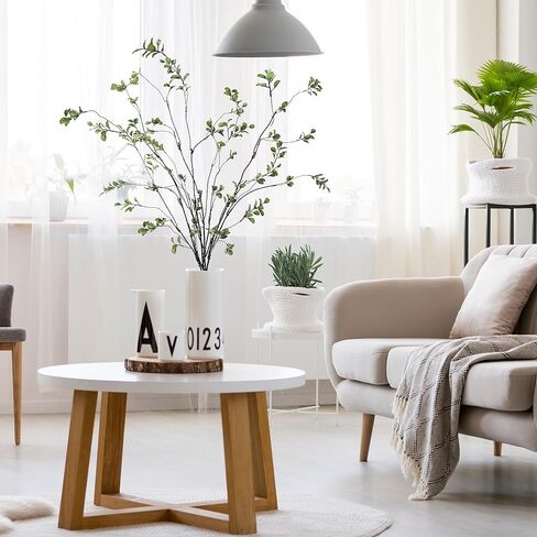 SGGVECSY 47.2 '' 4PCS فروع FICUS الاصطناعية السيقان الخضراء الاصطناعية تنبع Faux Ficus Twig Plants Fake Leaf Leaf Green Green Eucalyptus فروع لمكتب مزهرية الزفاف. in Saudi Arabia