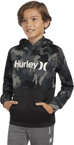 بلوفر بغطاء للرأس برسوم جرافيك للأولاد من Hurley (للأطفال الكبار) بيرش هيذر SM (8 أطفال كبار) in Saudi Arabia