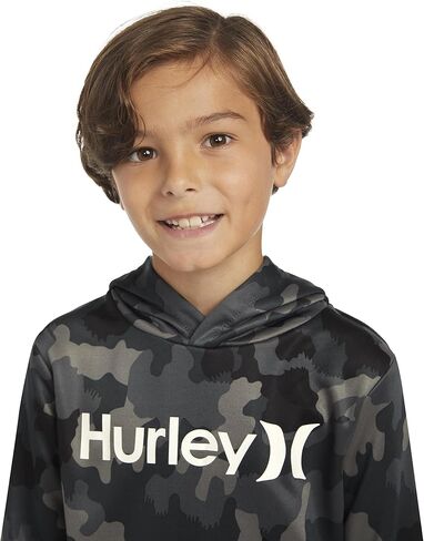 بلوفر بغطاء للرأس برسوم جرافيك للأولاد من Hurley (للأطفال الكبار) بيرش هيذر SM (8 أطفال كبار) in Saudi Arabia