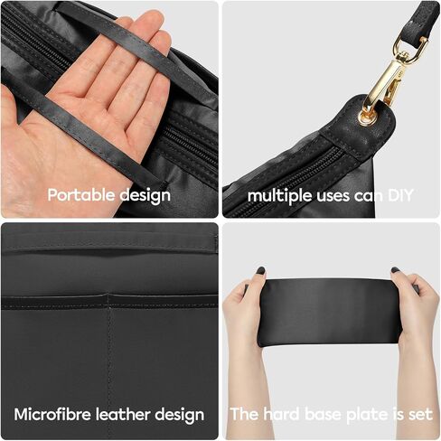 SDANG Purse Organizer Insert for Large Tote Handbags Bag Insert Storage Organizer (Blue, Large 32) in Saudi Arabia