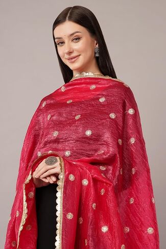 سحق dupatta على الحرير الفني ، شال خفيف الوزن ، وشاح ، غلاف in Kuwait