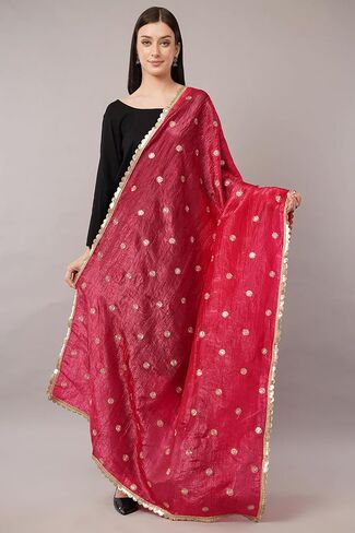 سحق dupatta على الحرير الفني ، شال خفيف الوزن ، وشاح ، غلاف in Kuwait