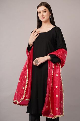 سحق dupatta على الحرير الفني ، شال خفيف الوزن ، وشاح ، غلاف in Kuwait