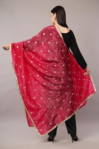 سحق dupatta على الحرير الفني ، شال خفيف الوزن ، وشاح ، غلاف in Kuwait