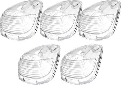 ECCPP 5 Pack Clear Cabar Marker Light Cab Roof Running Top Dilelance Covers/Lens Fit for 1999-2015 for Ford F250 F350 F450 Super Duty in Saudi Arabia