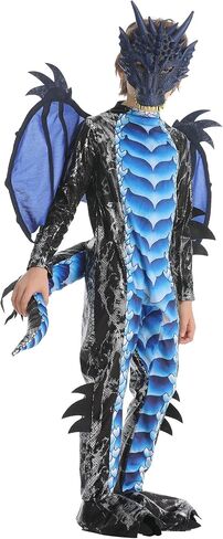 مجموعة أزياء Dragon Kids مع ذيل وقناع الأولاد هالوين تنين Dragon Cosplay لباس الملابس in Saudi Arabia