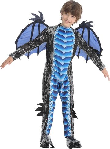 مجموعة أزياء Dragon Kids مع ذيل وقناع الأولاد هالوين تنين Dragon Cosplay لباس الملابس in Saudi Arabia
