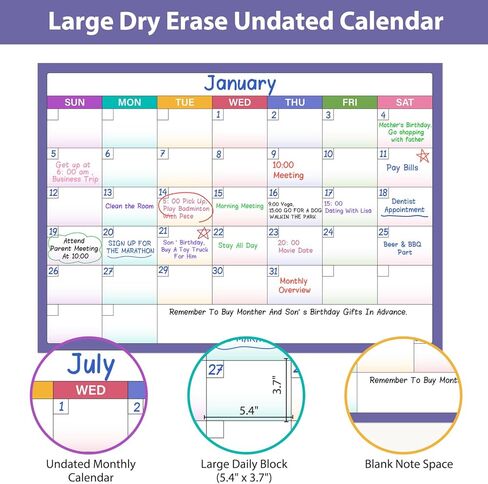 التقويم المغناطيسي 2024-2025، 2024-2025 التقويم من أبريل 2024 - يونيو 2025، تقويم 15 شهرًا 2024-2025، تقويم مغناطيسي للثلاجة، 8 × 10 بوصة in Kuwait