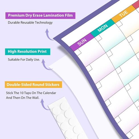 التقويم المغناطيسي 2024-2025، 2024-2025 التقويم من أبريل 2024 - يونيو 2025، تقويم 15 شهرًا 2024-2025، تقويم مغناطيسي للثلاجة، 8 × 10 بوصة in Kuwait