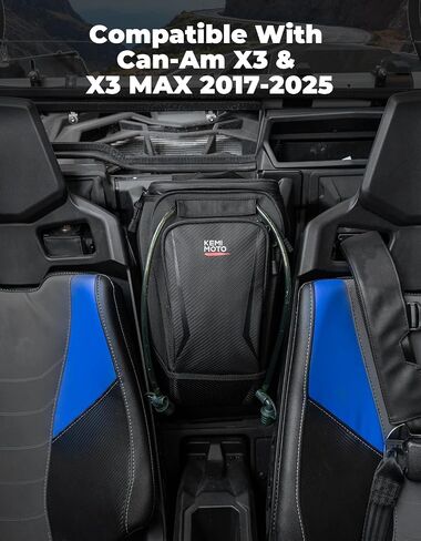 KEMIMOTO X3 Center Storage Bag with Two Hydration Backpacks Updated Storage Shoulder Console Cargo Bag Seat Center Compatible with Can Am Maverick X3 MAX XRS XDS Turbo R RR 2017-2025 in Saudi Arabia